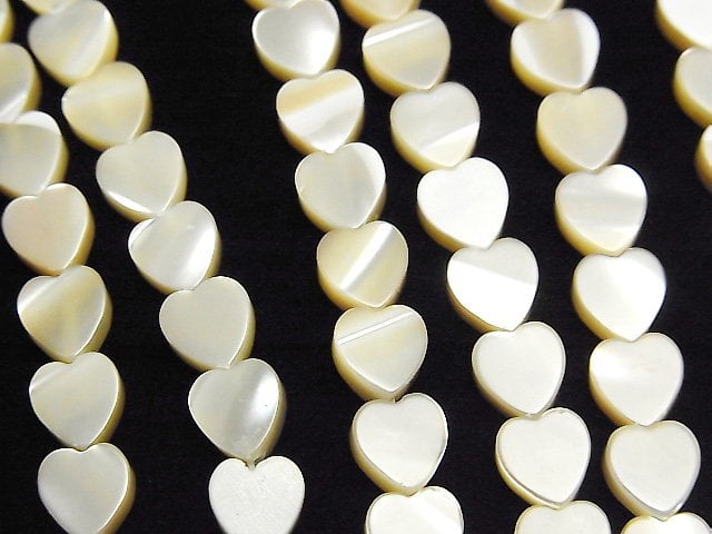 Heart, Mother of Pearl (Shell Beads) Pearl & Shell Beads