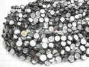 [Video] Black Shell (Black-lip Oyster) AAA Coin 10x10mm 1strand beads (aprx.15inch/37cm)