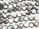 [Video] Black Shell (Black-lip Oyster) AAA Coin 12x12x4mm half or 1strand beads (aprx.15inch/37cm)