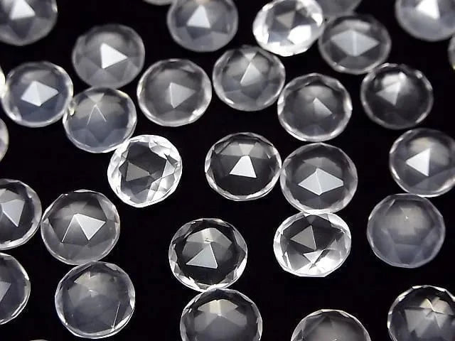 [Video] High Quality Rose Quartz AAA Round Rose Cut 8x8mm 4pcs