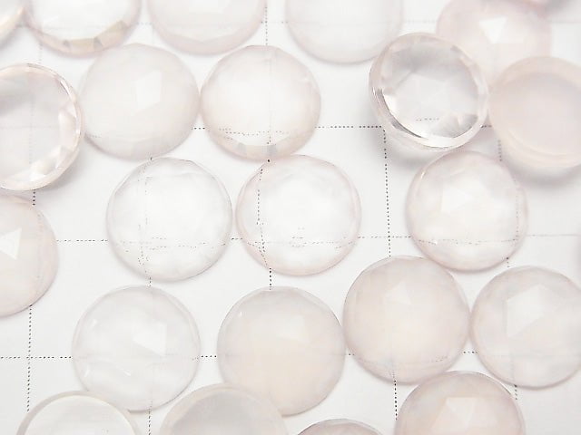 [Video] High Quality Madagascar Rose Quartz AAA Rose Cut Round 10 x 10 x 5 mm 1 pc