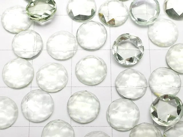 [Video] High Quality Green Amethyst AAA Rose Cut Round 8 x 8 x 4 mm 4 pcs $9.79!