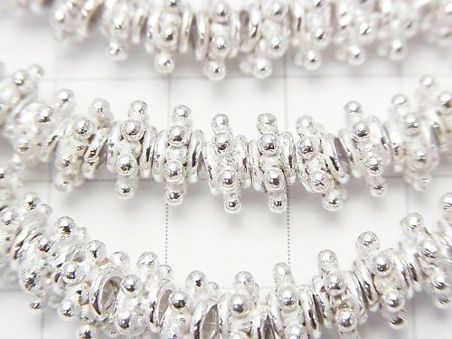 Copper Rondelle 8 x 8 x 3 mm Silver half or 1 strand beads (aprx.7 inch / 17 cm)