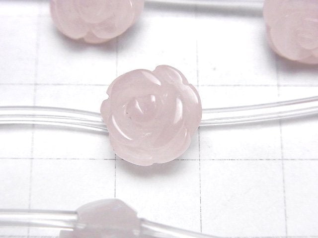 [Video] Rose Quartz AA++ Rose 12mm half or 1strand beads (aprx.11inch/28cm)