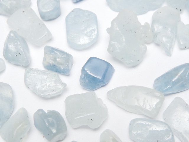 Aquamarine AA ++ Undrilled Chips [L size] 100 g $5.79