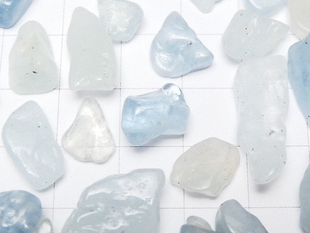 Aquamarine AA ++ Undrilled Chips [L size] 100 g $5.79