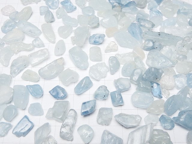 Aquamarine AA ++ Undrilled Chips [L size] 100 g $5.79