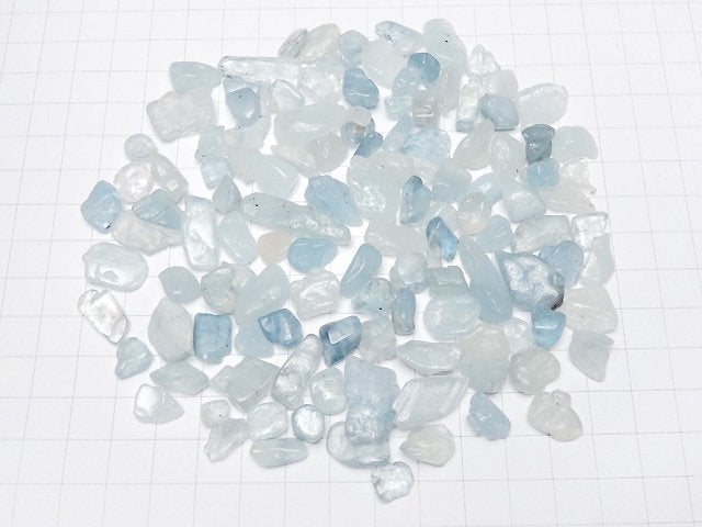 Aquamarine AA ++ Undrilled Chips [L size] 100 g $5.79