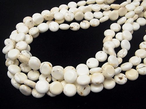 1strand $4.79! Magnesite  Coin 10x10x4mm 1strand beads (aprx.15inch/38cm)