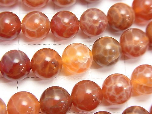 1strand $9.79! Fire Agate Round 8mm 1strand beads (aprx.15inch / 37cm)