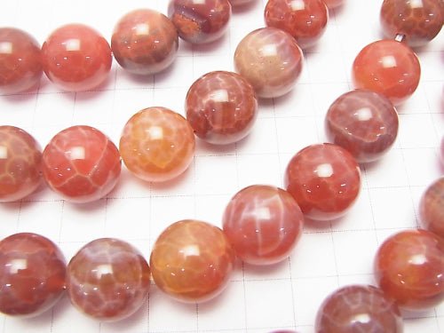 Fire Agate Round 16 mm 1/4 or 1strand (aprx.15 inch / 36 cm)