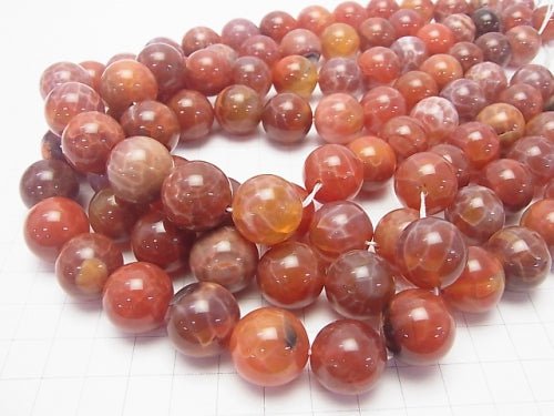 Fire Agate Round 16 mm 1/4 or 1strand (aprx.15 inch / 36 cm)