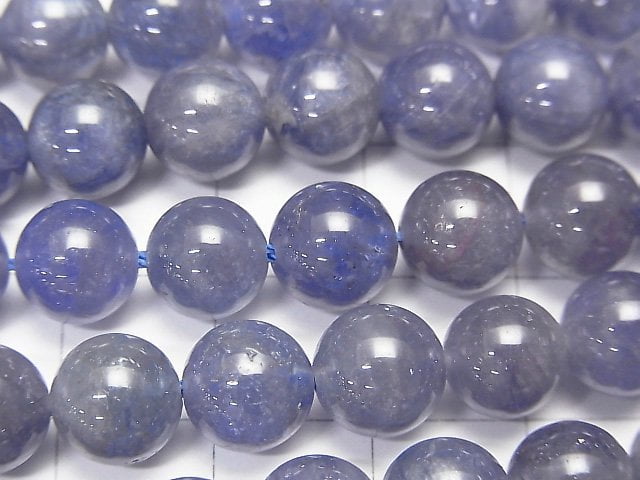 [Video] High quality Tanzanite AAA Round 8mm 1/4 or 1strand beads (aprx.15inch / 38cm)