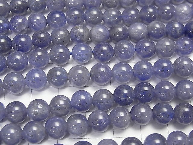 [Video] High quality Tanzanite AAA Round 8mm 1/4 or 1strand beads (aprx.15inch / 38cm)