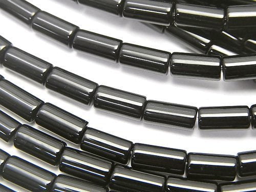 [Video]Onyx Tube 8x4x4mm 1strand beads (aprx.14inch/35cm)