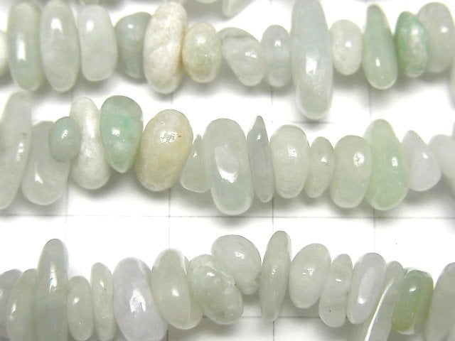 [Video] Burma Jadeite A Mix Color Chips (Small Nugget) 1strand beads (aprx.33inch / 84 cm)