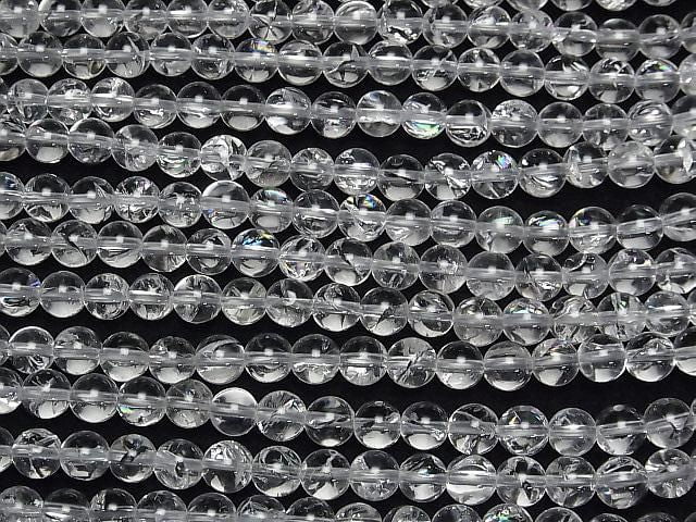 [Video]Iris Quartz AAA Round 6mm half or 1strand beads (aprx.15inch/37cm)