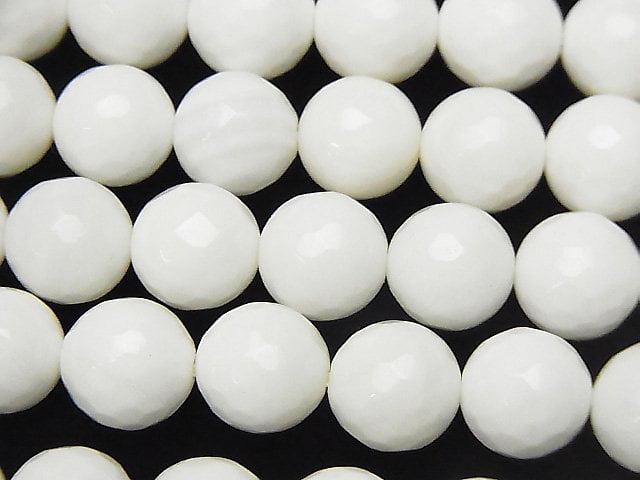 Faceted Round, Mother of Pearl (Shell Beads) Pearl & Shell Beads