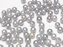 [Video] Fresh Water Pearl AAA Round 4-4.5mm [Half Drilled Hole] Silver 2pairs