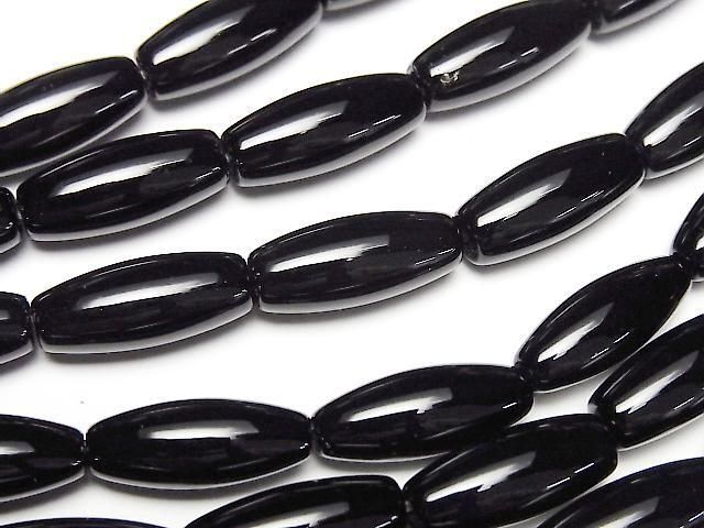 [Video] Onyx Rice 16x6x6mm 1-strand beads (approx. 15 inches/36 cm)