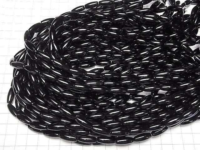 [Video] Onyx Rice 16x6x6mm 1-strand beads (approx. 15 inches/36 cm)