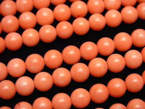 Coral, Round Gemstone Beads