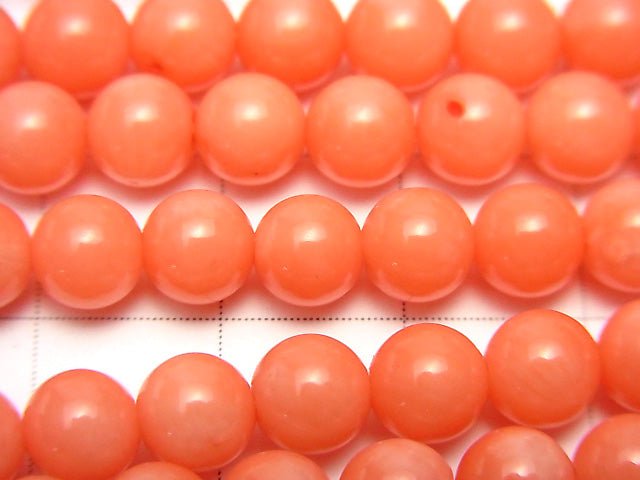 1strand $6.79! Pink Orange Coral (Dyed) Round 6mm 1strand beads (aprx.15inch / 38cm)