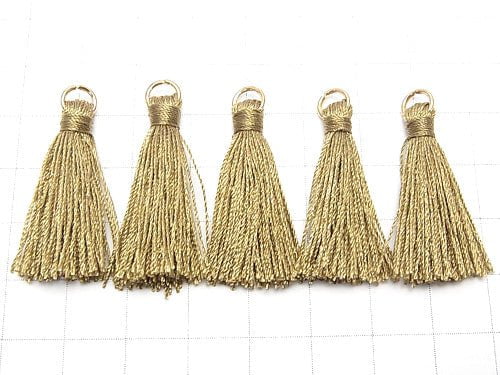 10pcs $2.39! Tassel Charm with Ring [S size] Olive 10pcs