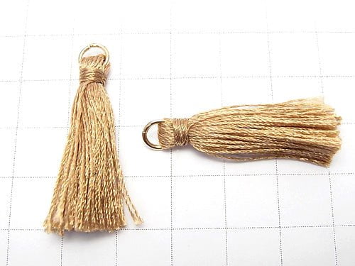 10pcs $2.39! Tassel charm with ring [small size] Camel 10pcs