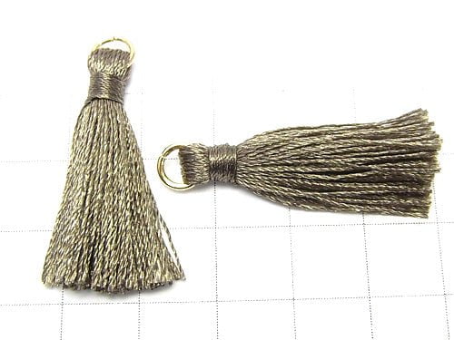 10pcs $2.39! Tassel Charm with Ring [S size] Moss Green 10pcs