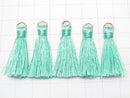 10pcs $2.39! Tassel Charm with Ring [S size] Mint Green 10pcs
