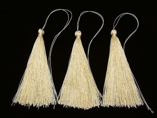 10pcs $3.79! Tassel Charm [L size] Ivory 10pcs