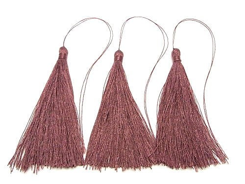 10pcs $3.79! Tassel Charm [L size] Wine Red 10pcs