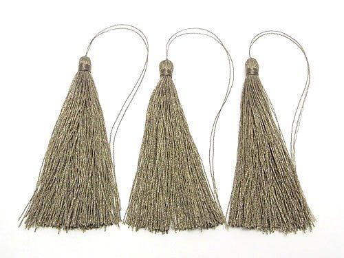 10pcs $3.79! Tassel Charm [L size] Moss Green 10pcs