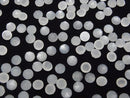 High Quality White Moonstone AAA Round Rose Cut 6x6mm 5pcs