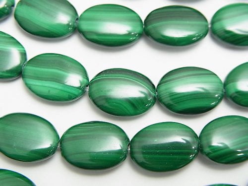 Malachite, Oval Gemstone Beads