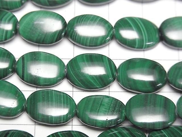 [Video] Malachite AAA Oval 14x10mm half or 1-strand beads (approx. 15inch/36cm)
