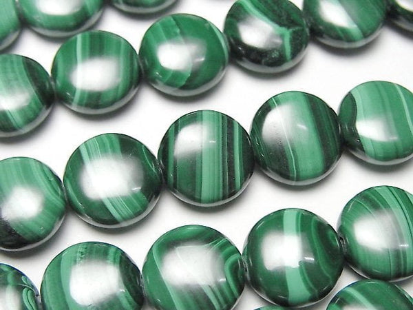 [Video]Malachite AAA Coin 12x12mm 1/4 or 1strand beads (aprx.15inch/36cm)