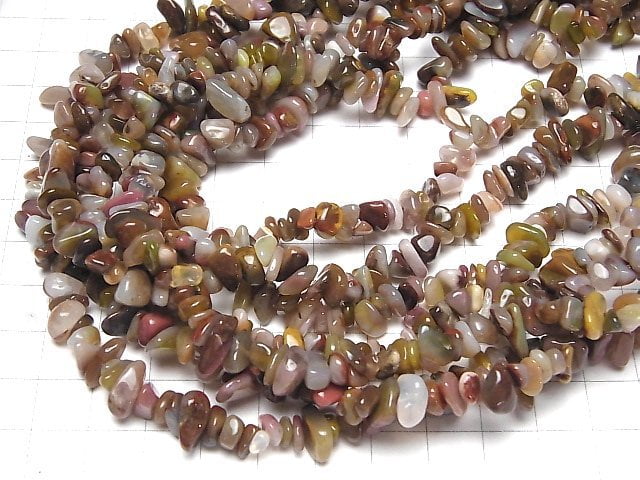 [Video] Tibet Multi Color Agate Chips (Small Nugget) 1strand beads (aprx.33inch / 82cm)