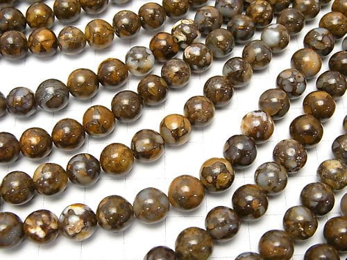 Fire Lace Opal Round 8mm 1strand beads (aprx.15inch/37cm)