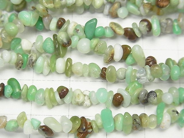 [Video]1strand $7.79! Chrysoprase AA Chips (Small Nugget ) 1strand beads (aprx.34inch/86cm)