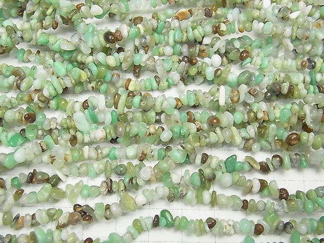 [Video]1strand $7.79! Chrysoprase AA Chips (Small Nugget ) 1strand beads (aprx.34inch/86cm)