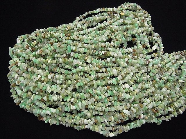 [Video]1strand $7.79! Chrysoprase AA Chips (Small Nugget ) 1strand beads (aprx.34inch/86cm)