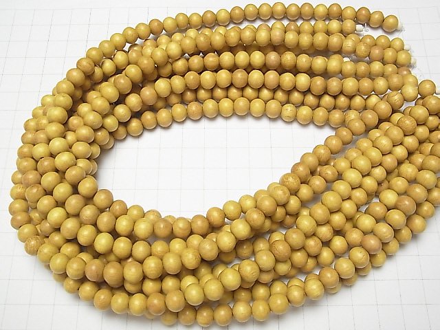 1strand $2.39! Wood Beads (Yellow) Semi Round 8-9 mm 1strand beads (aprx.15inch / 38cm)