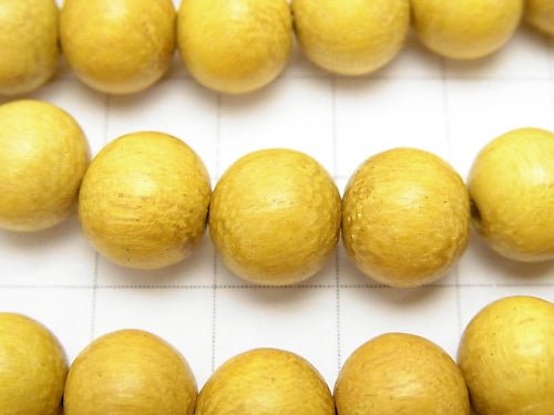 1strand $3.19! Wood Beads (Yellow) Semi Round 10mm 1strand beads (aprx.15inch / 38cm)