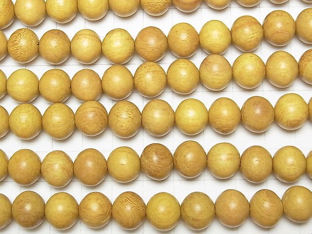 1strand $3.79! Wood Beads (Yellow) Semi Round 12mm 1strand beads (aprx.15inch / 38cm)