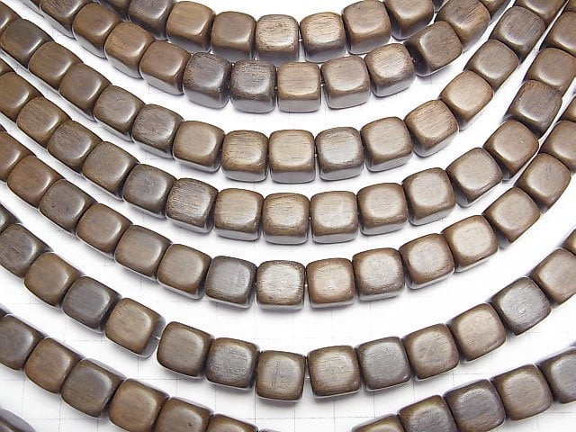 1strand $4.79! Gray wood Cube 12x12x12 mm 1strand beads (aprx.15inch / 38cm)