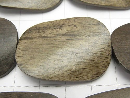 Graywood Twist rectangle 35x25x5mm 1strand beads (aprx.15inch / 36cm)