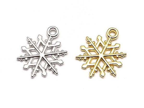 Metal parts Snow crystal charm 20x15mm 2pcs