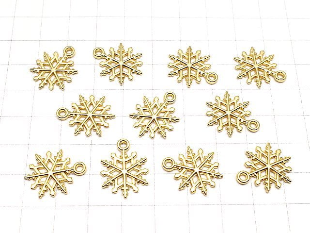 Metal parts Snow crystal charm 20x15mm 2pcs